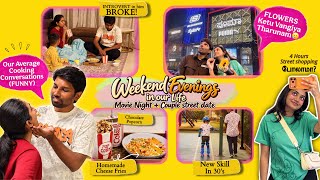 தமிழில்: Family of 3-Movie night at Home 🍿| Couple Date after Ages♥️| Bangalore Church Street Vlog