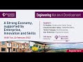 Engineering National Development: ‘A Strong Economy, supported by Enterprise, Innovation and Skills