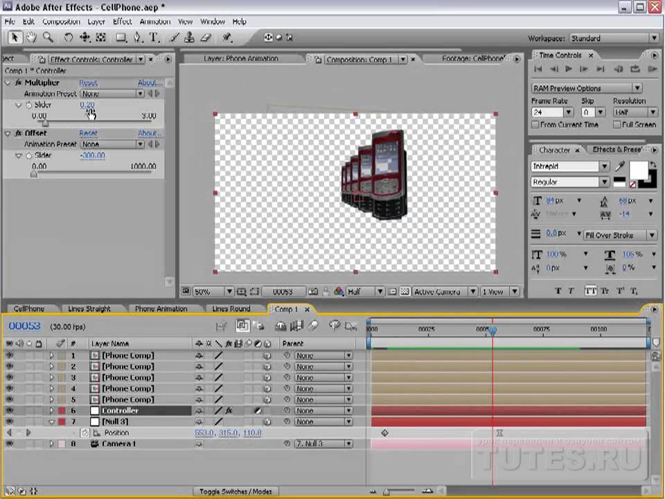 After effects урок 71  3D Offset (Andrew Kramer)