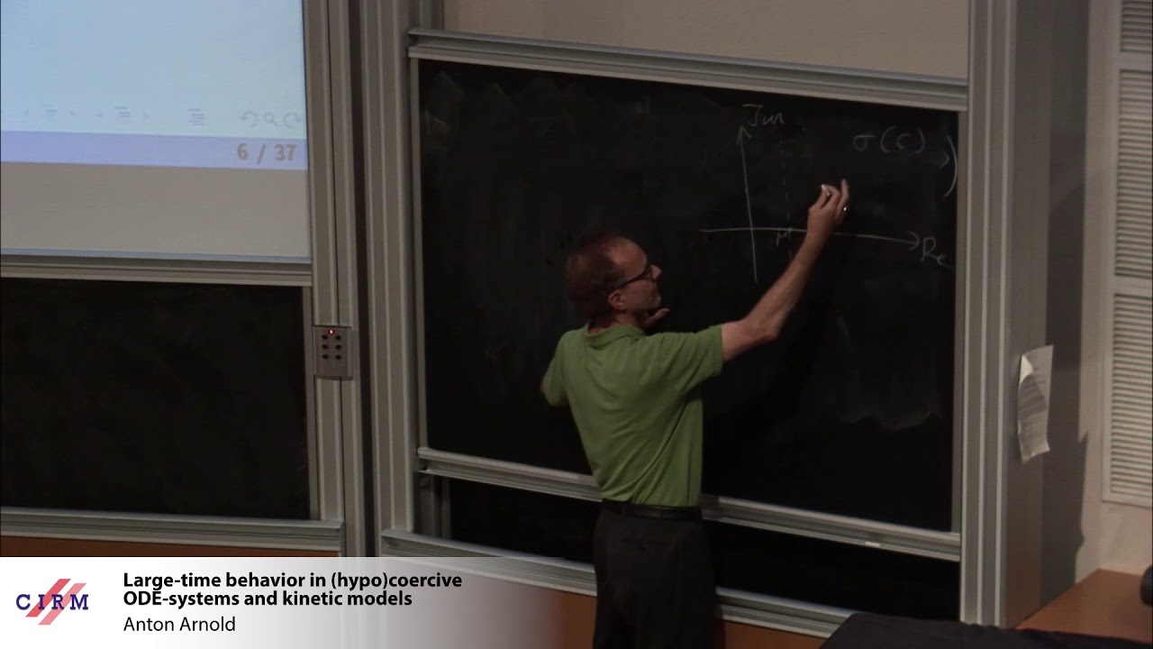 Anton Arnold: Large-time behavior in (hypo)coercive ODE-systems and kinetic models cnrs montpellier