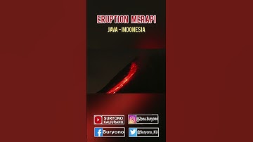 Erupsi Merapi #merapi #merapisiaga #aktivitasmerapi