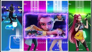 K POP DEMON HUNTERS 🫦 SAJA BOYS 🎶 TILES HOP EDM RUSH 🔥 screenshot 3