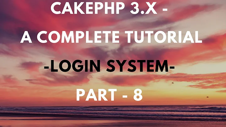 Cakephp Login - Authentication System
