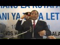 HOTUBA YA RAIS JAKAYA KIKWETE KWENYE KONGAMANO LA KITAIFA KUJADILI AMANI 10 JULAI 2013
