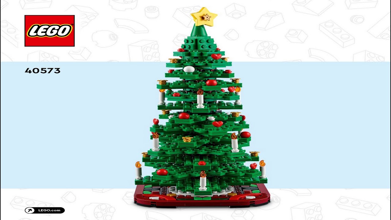 Christmas Tree Display Case for LEGO 40573