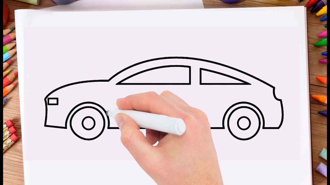 How To Draw Car Easily Learn Drawing A Car Very Easy And Step By