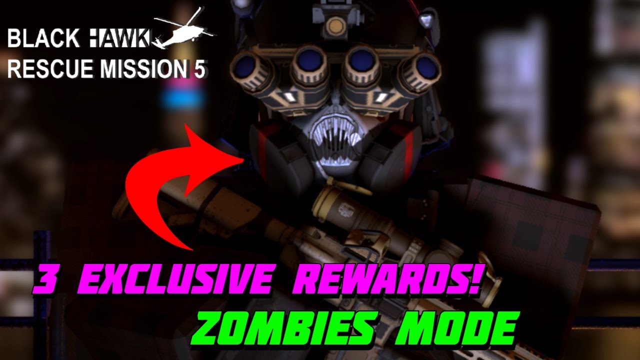 All 3 reward items from the ZOMBIES MODE! | Blackhawk Rescue Mission 5 | Roblox