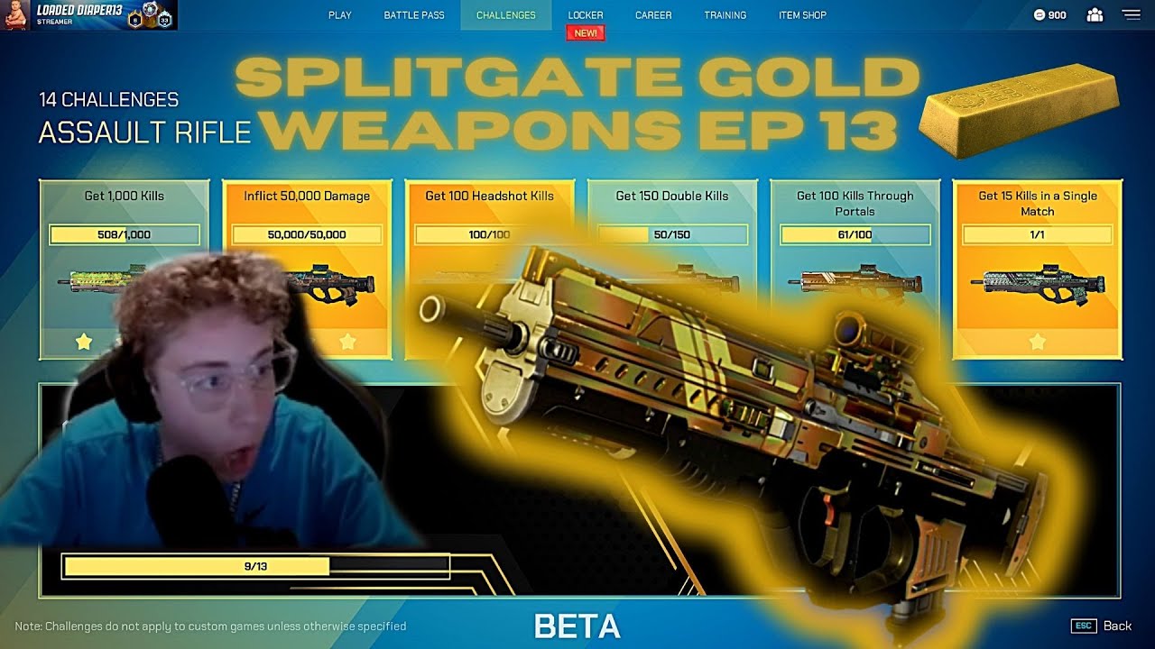 I Am Splitgate JEV Gold Weapon Camo Grind EP 13 