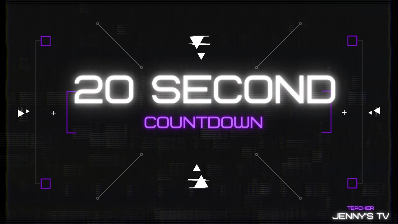 20 SECOND COUNTDOWN TIMER #timer #timervideo #timerforclassroom # ...