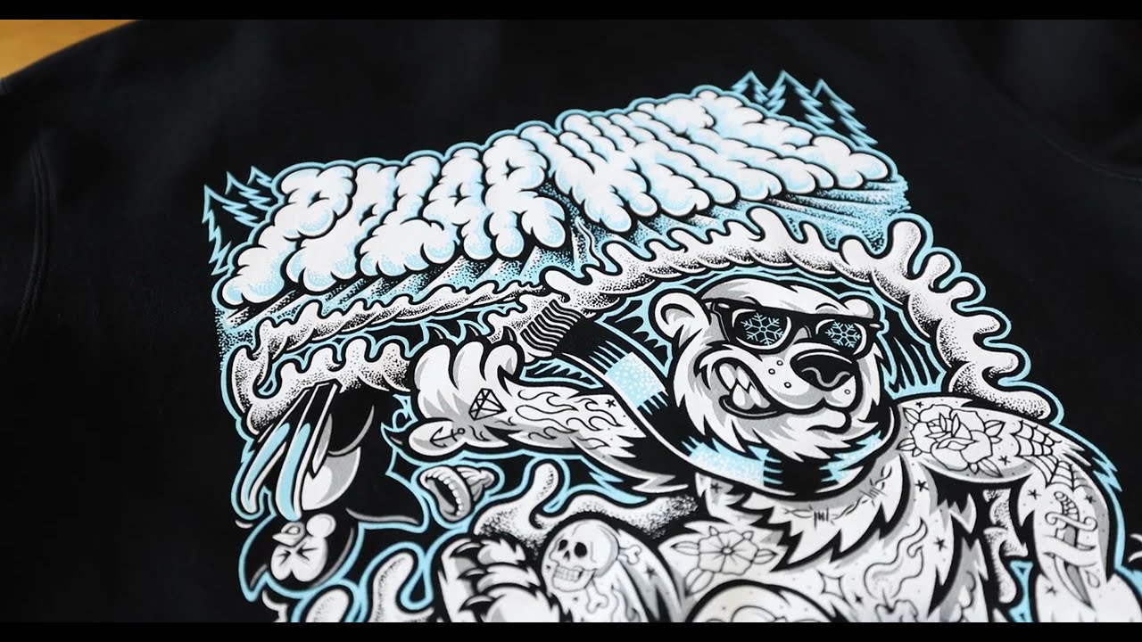 POLAR WHITE PROJECT | Hoodie Screenprinting with Union Ink + Blackdog Ink