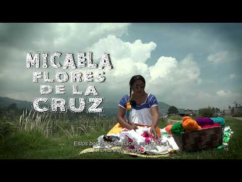 2019 Año Internacional de las Lenguas Indígenas- Bordado punto de cruz, Micaela Flores de la Cruz