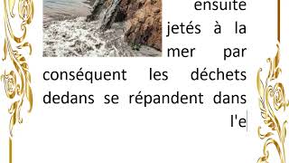 تعبير عن تلوث الماء باللغة الفرنسية -  la pollution de l'eau