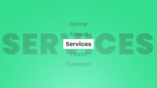 Awesome Menu Items Hover Effect Html and Css Only...