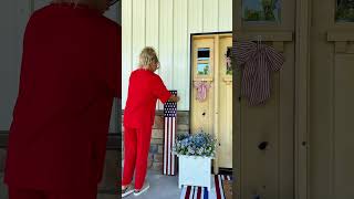 Decorating my porch for #MemorialDay 🇺🇸 #porchdecor #porchmakeover #homedecor #walmarthome