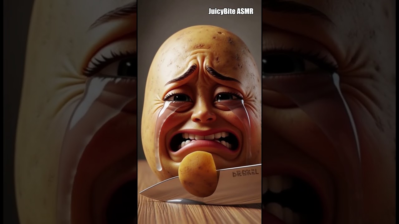 🥔 ASMR Emotional Potato Cutting 🥔😢 | Clean Relaxing Sounds