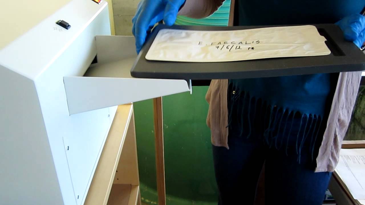 Microbial testing with Quantitray   filling the trays and using the sealer