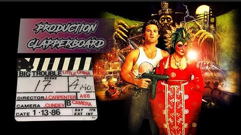 Big Trouble in Little China (1986) Original Production Clapperboard