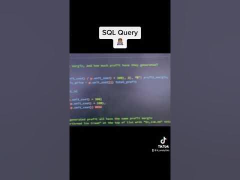 SQL Code Snippet - YouTube