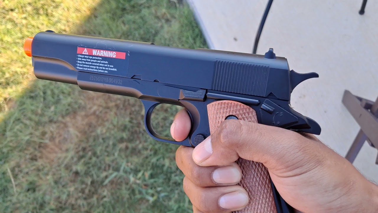 Tactical 1911 Full size High Power Airsoft Spring Pistol