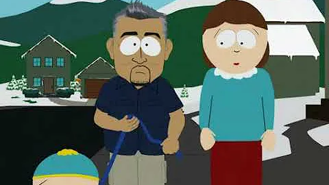 Cesar Milan Walks Cartman on a Leash.