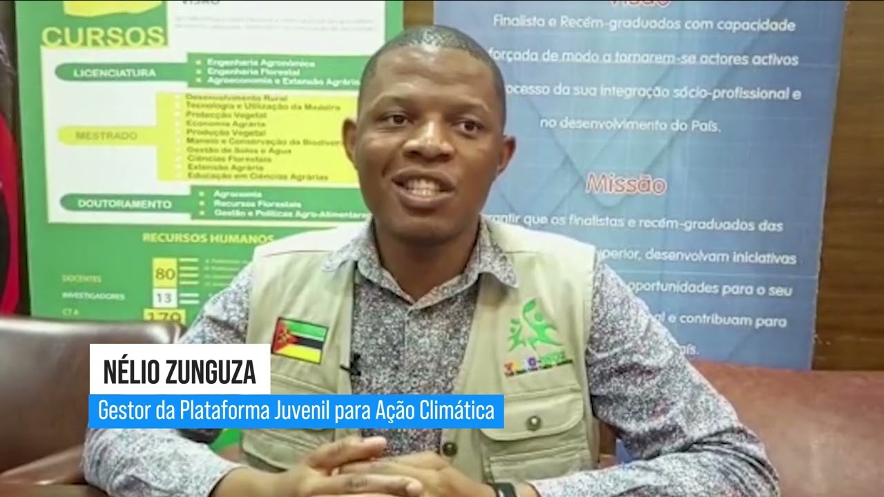 Jovens de Moçambique querem ter voz em decisões sobre mudanças climáticas