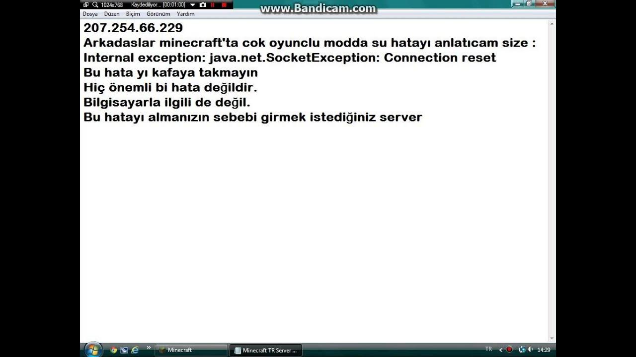 Internet exception java net. Internal exception java.net.socketexception connection reset майнкрафт. каких драйверов не хватает windows 7. не удалось подключиться к серверу майнкрафт internal exception java lang.