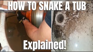 HOW TO UNCLOG BATH TUB DRAIN IN 5 MINUTES (EXPLAINED!)