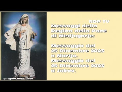 Regina della Pace: Messaggi del 25 Dicembre 2023 a Marija e Jakov.