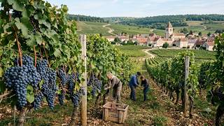 How French Farmers Grow and Harvest Grapes for Wine | Vineyard Documentary