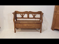 Small, Hand Made, Storage Bench / Settle - Pinefinders Old Pine Furniture Warehouse Small, Hand Made, Storage Bench / Settle - Pinefinders Old Pine Furniture Warehouse
