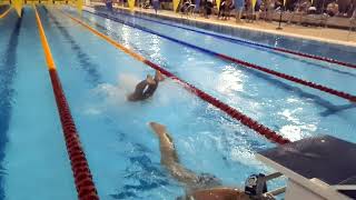 Out to swim, dive start slow motion