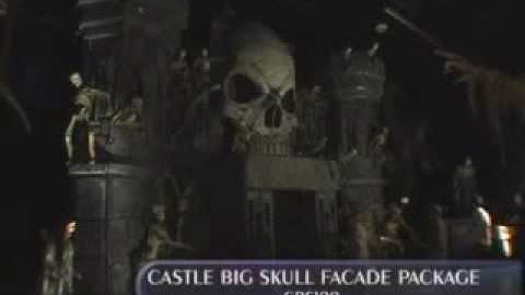 HAUNTEDPROPS.COM CASTLE BIG SKULL FACADE FLAT