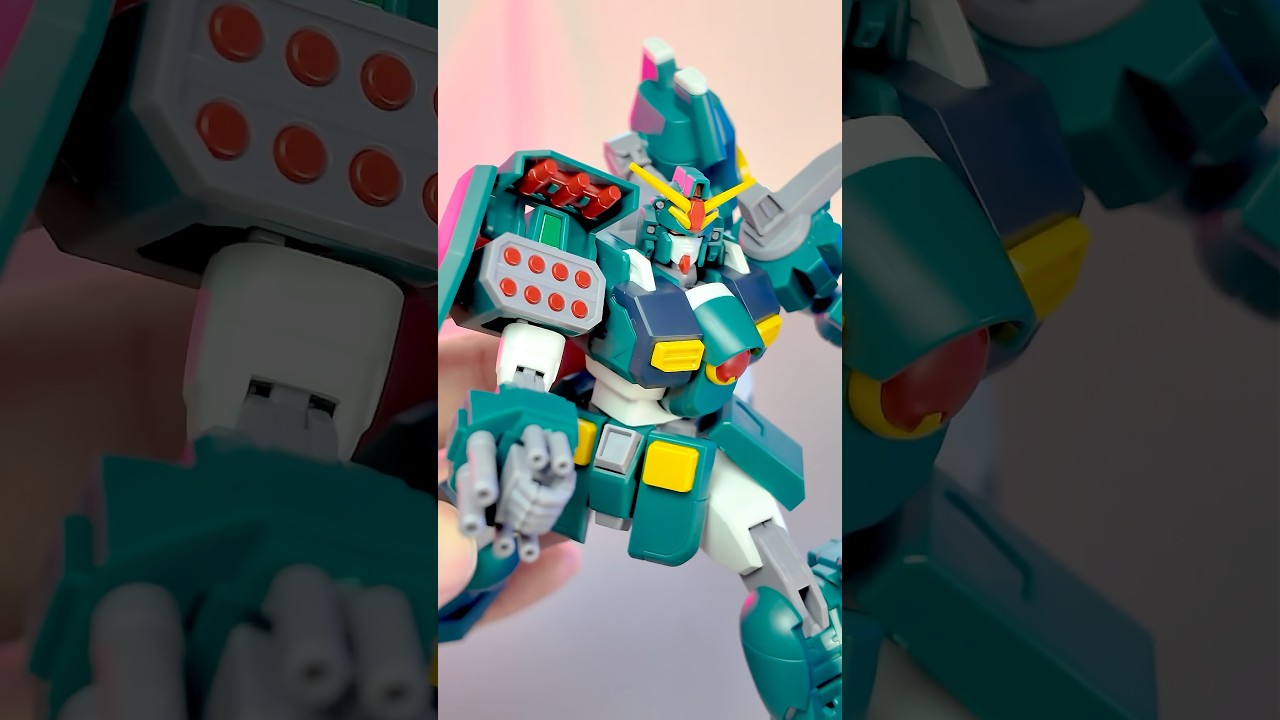 HGガンダムレオパルド、驚異の全身ギミック！インナーアームガトリングが凄すぎる　#gunpla #ガンプラ #ガンダム レオパルド #gundamleopard #hg