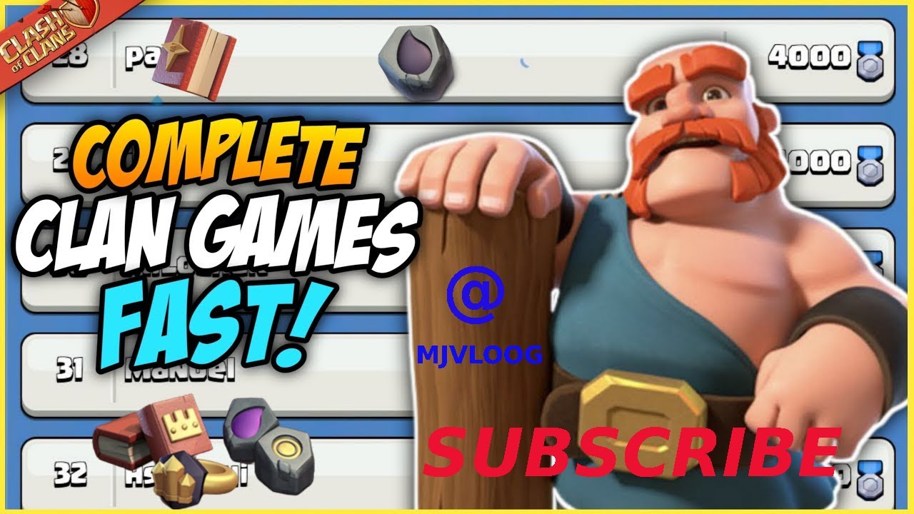 Clan Games 4K points complete first Clash of Clans 2022 