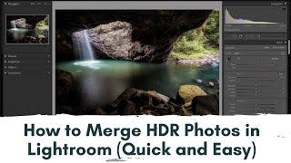 Simple Photo Editing Hack How To Merge Hdr Photos In Lightroom Youtube