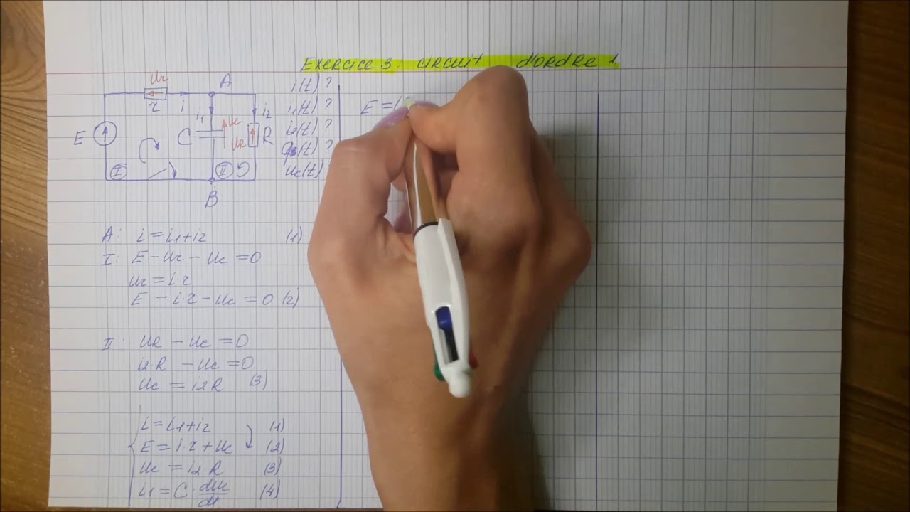 Exercice 3: Circuit d'ordre 1
