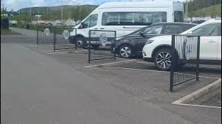 Three Fife Council Vans (50086, 51106, 50104) at St Coulmbas High School Bus Parking Bay