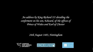 Digital avatar of King Richard III