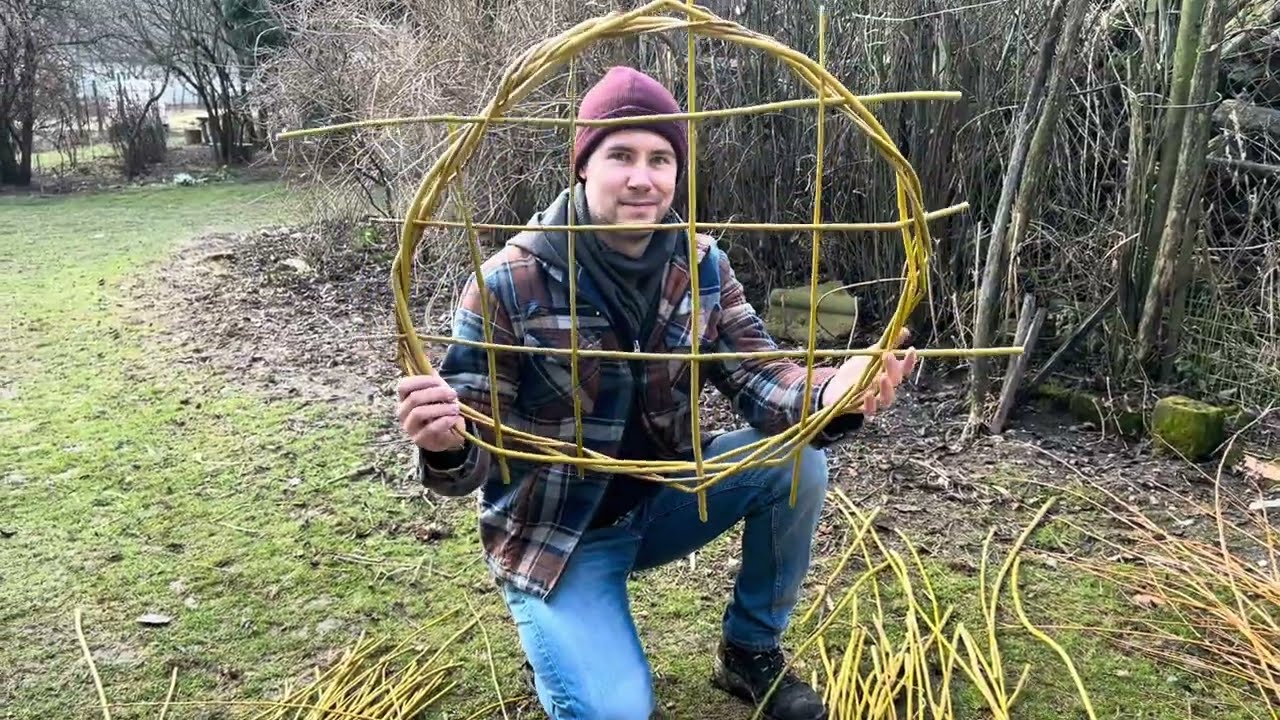Növénytámasztékok készítése kosárkötő fűzből