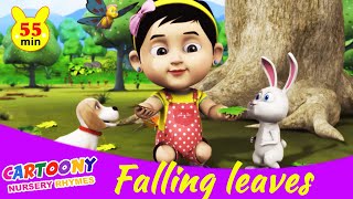 Falling Leaves - Nursery Rhymes with Lyrics & Sing Along | Cartoony Nursery Rhymes