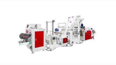 HIGH SEA machine HSWZ-700 double times V-fold bottom sealing garbage bag making machine coreless