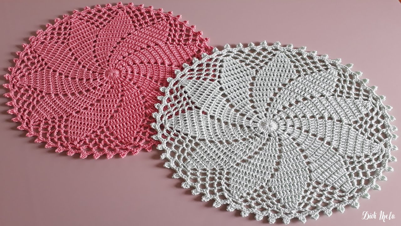 TOALHINHA/ SOUSPLAT DE CROCHÊ