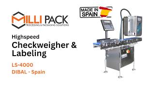 Dibal Checkweigher Automatic Labeling System In Action Milli Pack