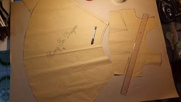 dạy cắt may cơ bản: hướng dẫn cách cắt váy xòe liền thân cơ bản| váy xòe liền thân