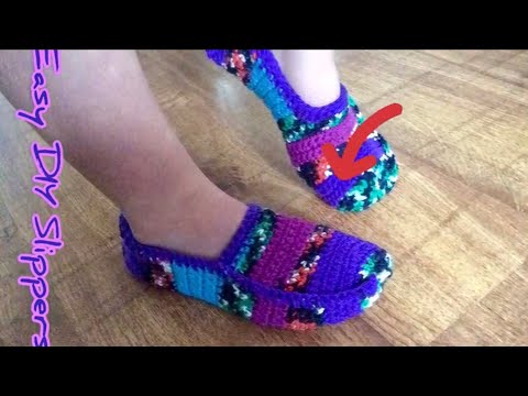 Easy Slippers DIY Crochet