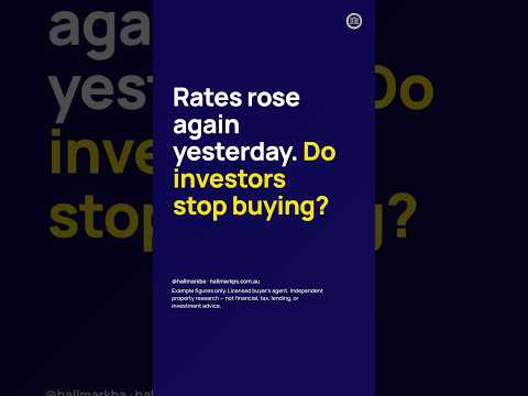 Rates rose again. Do investors stop buying? #shorts