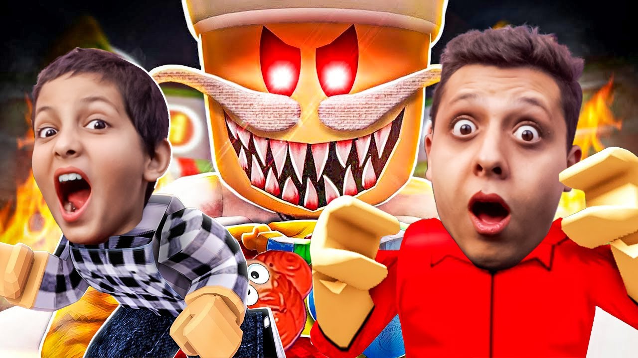 ليث وكرم هربوا من رجل البيتزا الشرير | ROBLOX