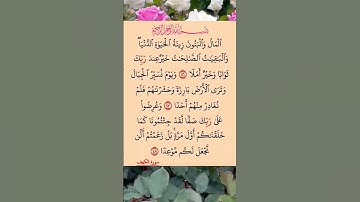 القرآن الكريم سورة الكهف عامر الكاظمي #القرآن_الكريم #راحة_نفسية #اطمئن