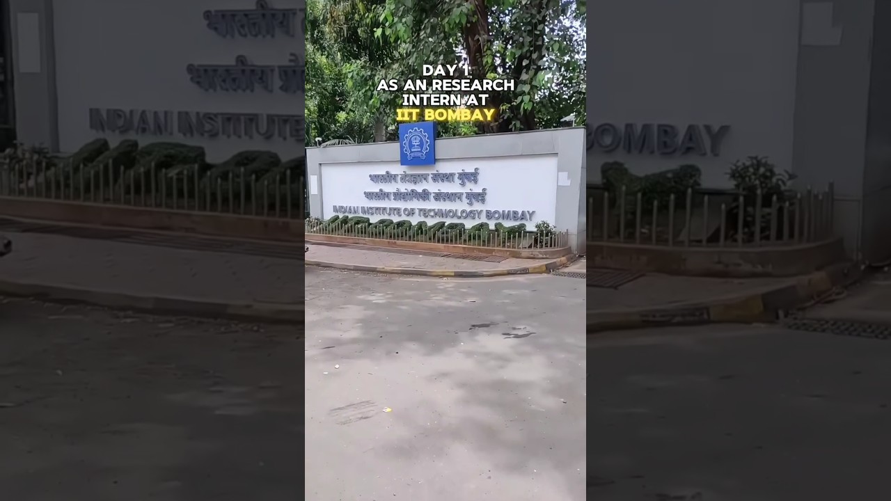 Day 1 as Research Intern at IIT Bombay... 