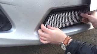 Защитная решетка радиатора Toyota Corolla 2011-2013 инструкция по установке